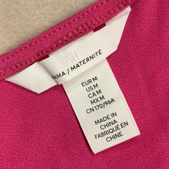 H&M Pink M Shift dress Ruching on side Minimalist Scandi Girl Normcore Mama - Picture 3 of 9